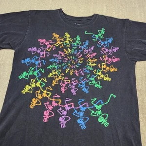 Liquid Blue Grateful Dead Shirt Men Large Spiral Skelton Jerry Garcia Dead Head - Picture 1 of 6