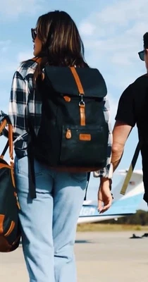 Ever Forward Lifetime Backpack Black Waxed Canvas Leather Ltd Ed Discont 224/350 - Image 1 of 4