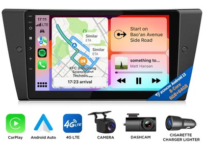 Für BMW E90-E93 328 335 Android 13 8Kern 6+64 Autoradio GPS Navi CarPlay DSP RDS - Bild 1 von 4