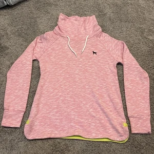 The Black Dog Martha's Vineyard Cowl Neck Sweatshirt (Women's Medium) Pink EUC - Picture 1 of 7