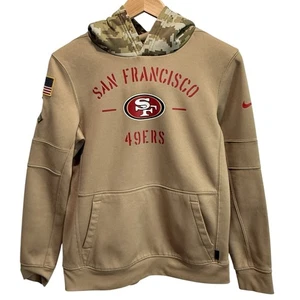 San Francisco 49ers Youth L 14/16 NFL Nike Hoodie Sweatshirt Salute To Service - Picture 1 of 13