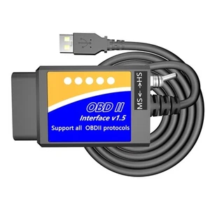 USB OBD2 ELM327 Cable Adapter Scanner Code Reader ELM 327 Diagnostic Tool OBD... - Picture 1 of 6