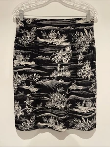 Josephine Chaus Damen Größe 10 Schwarz Toile Seide Rock - Bild 1 von 3