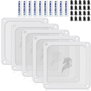 PC Staubfilter, 120mm, Magnetrahmen, PVC Mesh, Lüfterabdeckung, 5 Stück - Bild 1 von 9