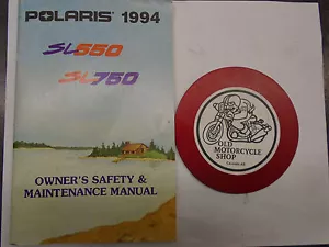 1994 POLARIS P.W.C. SL650/ SL750 OWNER'S SAFTEY & MAINTENANCE MANUAL - Picture 1 of 2