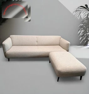 Bo Concept Modena Couch 3 Sitzer + Hocker beige Sofa Sitzmöbel Büromöbel et0103 - Bild 1 von 4