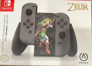 NIB Nintendo Switch PowerA Joy-Con Comfort Grip - Zelda Hyrule Marksman Black - Picture 1 of 1