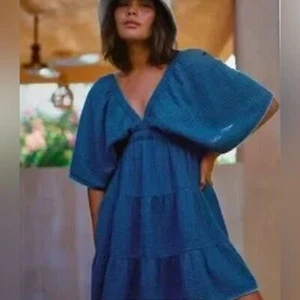 Aerie hauchdünnes Flatterärmel Kleid Gr. L - Bild 1 von 11