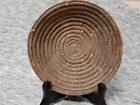 Antique / Vintage African Made and Tribal Used Beaded Basket 7in Ivory Coast