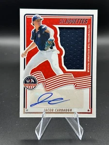 2025 Panini Stars & Stripes USA Silhouettes Jersey Auto JACOB CARBAUGH 003/199 - Picture 1 of 1