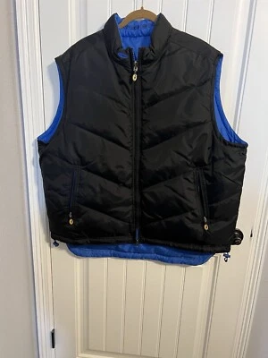 #3280. Chaleco reversible negro/azul aislado Roper Range Gear. Hombre Talla XXL Foto 1 de 4