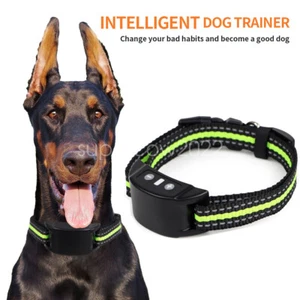 Auto Stop Barking Dog Collar Pet Anti Bark Electric Training Collar Obedience - Picture 1 of 10