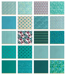 Ambesonne Teal Fabric by the Yard Decorative Upholstery Home Accents - Picture 1 of 144