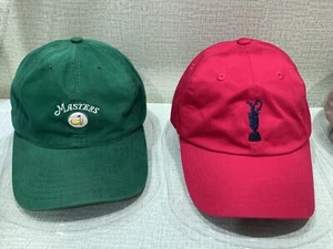4 GOLF MAJOR TOURNAMENT CAPS COLLECTION. THE MASTER, US OPEN, THE OPEN & PGA - Picture 1 of 12
