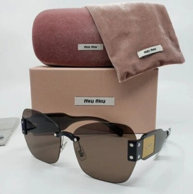 🍀GAFAS DE SOL MIU SORBET SMU 08S 1AB-9L1 MARIPOSA TRANSPARENTES Marrón/Amarillo  Foto 1 de 4