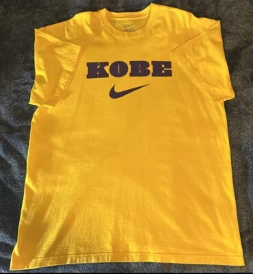Nike Kobe Bryant “KOBE” T-Shirt Yellow/Purple Size Men’s XL Lakers - Image 1 of 4