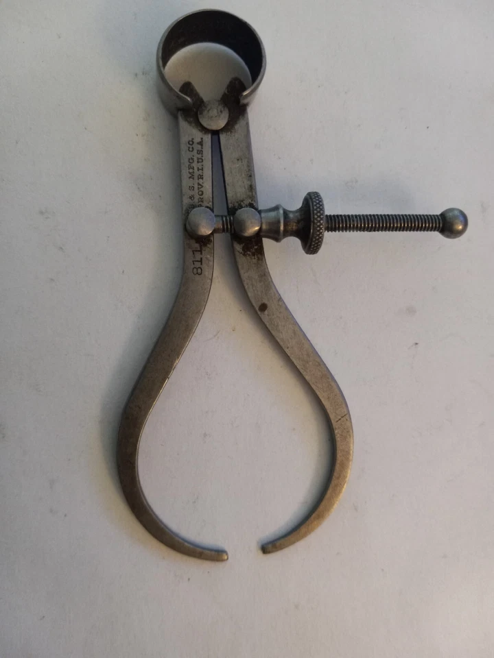 Brown & Sharpe USA 811, 3" Firm Joint Outside Caliper w/ Flat Legs & Solid Nut - Image 1 of 1