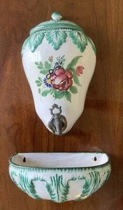 Vintage Italian Hand-Painted Ceramic 3 Pc. Lavabo - Picture 1 of 18