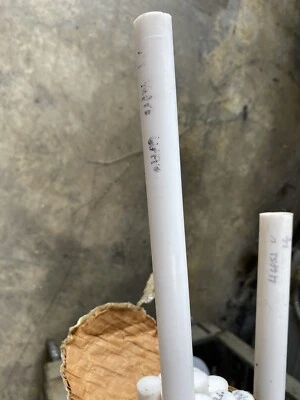 Varilla de plástico de teflón PTFE reciclado de 3/4" - Varilla de 72" Foto 1 de 2