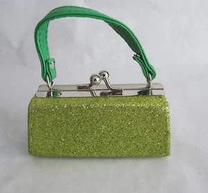 Cartera de brillo verde se adapta a muñecas American Girl de 18 - Imagen 1 de 1