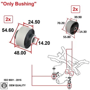 Rear 4 Differencial Assembly Bushing For Mitsubishi Outlander 2007 - 2020 4WD - Picture 1 of 2