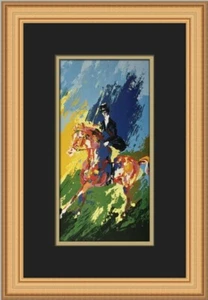 Leroy Neiman The Equestrianne Custom Framed Print - Picture 1 of 2