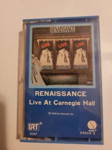 RENAISSANCE - live at carnegie hall BLUE CASSETTE TAPE 1976 SIRE RECORDS - Picture 1 of 4