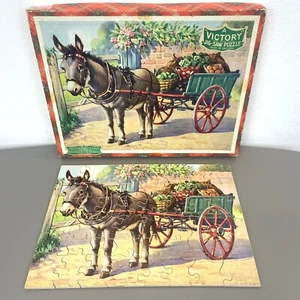 Rompecabezas de madera contrachapada Victory de colección burro mula carro de manzana venogre SH - Imagen 1 de 11