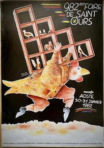 982 eme Foire De Saint Ours- Manifesto poster pubblicitario - 1982 - - Picture 1 of 1