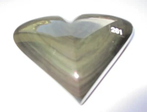 OBSIDIAN REGENBOGEN KRISTALL HERZ POLIERT groß 100mm 213g V261 - Bild 1 von 6