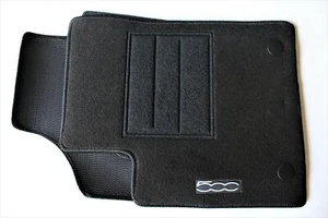 OFFER! Fiat 500 carpets since 2007 4pcs carpet black custom doormat - Picture 1 of 7