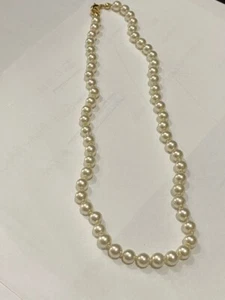 Vintage Imitation Pearl Beaded Necklace Jewelry - Picture 1 of 4