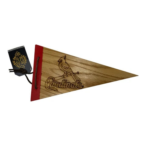 Pillbox Bat company small hardwood Pennant St Louis Cardinals Mlb 12" long x 7" Cover