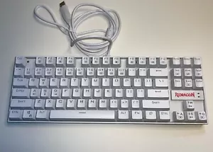 White RGB Redragon Kumara K552-WR Mechanical Backlit Keyboard - Picture 1 of 19