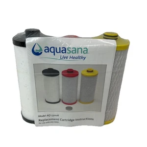 Aquasana AQ-5300R, 3-Stage Under Sink Water Filter Sealed Replacement Cartridges - Picture 1 of 5