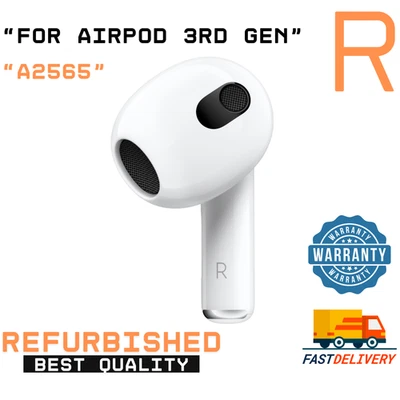 Apple Airpods 3rd generation "Right Side" Replacement Earphone Refurbished A2565 - Image 1 of 4
