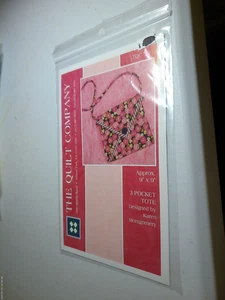 The Quilt Company 9x9 in 3 tasche borsa tote modello Karen Montgomery cucito - Foto 1 di 1