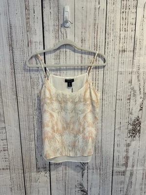 NWT Rachel Zoe Snake Skin Animal Print Pink Cream White Camisole Tank Top Sz S - Image 1 of 4