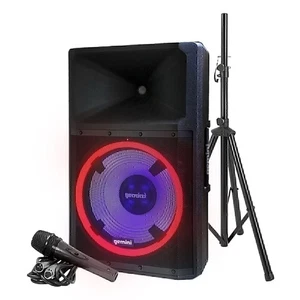 Gemini GSP-L2200PK Bluetooth 2200W 15" LED Party Lights Speaker Mic Stand Set - Picture 1 of 14