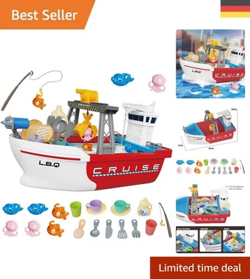 Motorisiertes Badewannen Boot Spielzeug: Kreatives Wasserabenteuer für Kinder - Bild 1 von 4