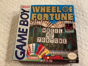 Wheel of Fortune Nintendo Game Boy 1990 GameTek Puzzle TV Show Cartucho De Colección GB - Imagen 1 de 3