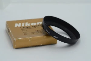 Nikon HN-1 Metall Schraub-Mount Gegenlichtblende Schirm mit Box (für 24mm, 35mm PC) old style - Bild 1 von 9