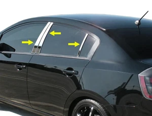 For 2007-2012 Nissan Sentra Stainless Steel Chrome Pillar Post Trim 6PC - Bild 1 von 1