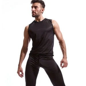 Neu mit Etikett N2N Bodywear Noir X halbtransparenter Muskel-Hoodie Gr. L - Bild 1 von 10