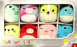 Original Squishmallows 4 Zoll Plüsch Ornament Set 8 Mini Plüsch Set Weihnachtsgeschenk - Bild 1 von 2