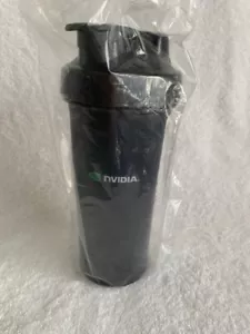 Rare NVIDIA Brand Blender Bottle - Black bottle with green Nvidia Logo - Picture 1 of 6