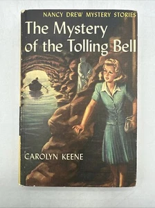 Nancy Drew #23 The Mystery of the Tolling Bell by Carolyn Keene 1946 Hardcover - Foto 1 di 8