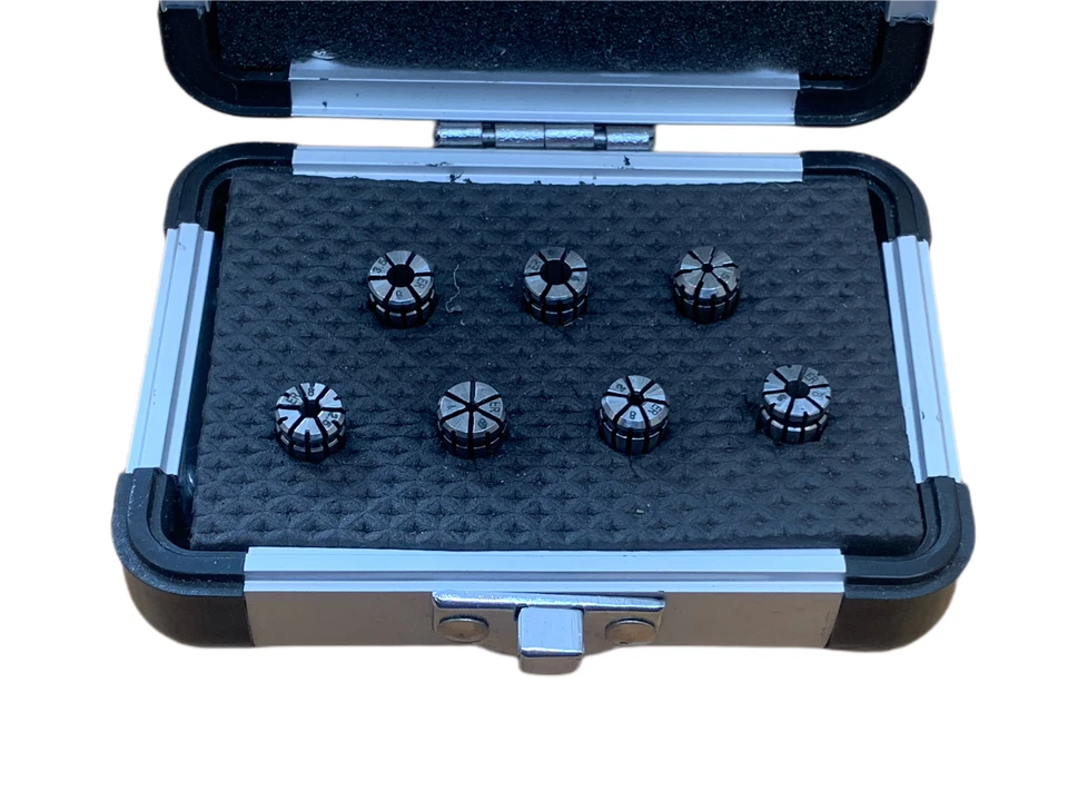 SET OF ER8 COLLETS (7 PIECE) 1-4MM IN 0.5MM INCREMENTS RDGTOOLS - Image 1 of 1