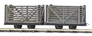 Busch 12214 - 1/87 / H0 Two Wooden Gate Cars - New - Picture 1 of 1