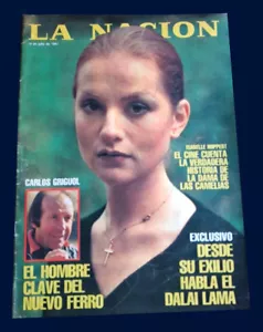 ISABELLE HUPPERT LA SIGNORA DELLE CAMELIE - Rivista La Nacion Argentina 1981 - Foto 1 di 2